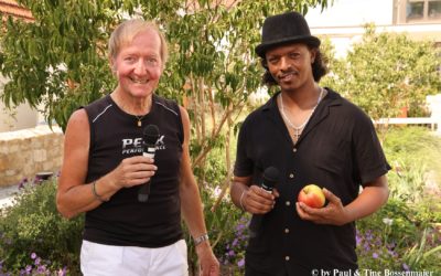 Eritreischer Künstler begeistert das Balinger Publikum mit seiner Malerei und seiner sprachlichen Gewandtheit